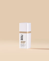 Skincare bottle labeled 'Mother Monday' on a beige background